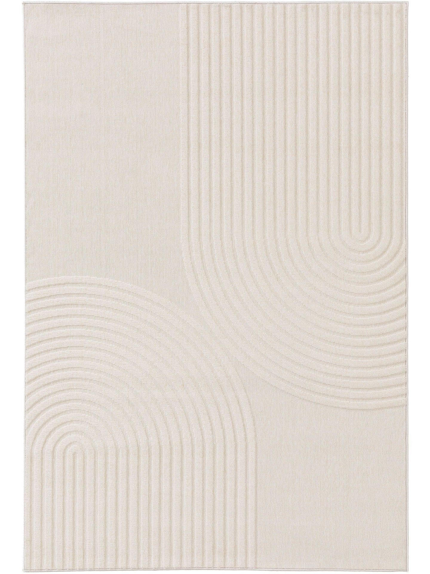 OUTDOORTEPPICH Taro Cream 120x170 cm - Beige, Kunststoff (120/1cm) - KUNSTLOFT