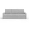 3-SITZER SOFA BIANCO 215 cm breit in Boucle Hellgrau - Hellgrau, Holzwerkstoff/Textil (215/90/92cm) - Deine Möbel 24