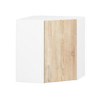 UNTERSCHRANK Weiß, Eiche Sonoma 58/60/30,5 - Weiß, Holzwerkstoff (60/58/30cm) - RAUMHIRSCH FURNITURE