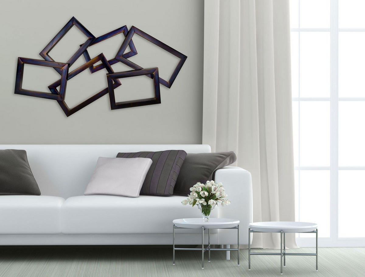 WANDDEKO Braun 127/75 cm - Braun, Metall (9.2/75/8cm) - KUNSTLOFT