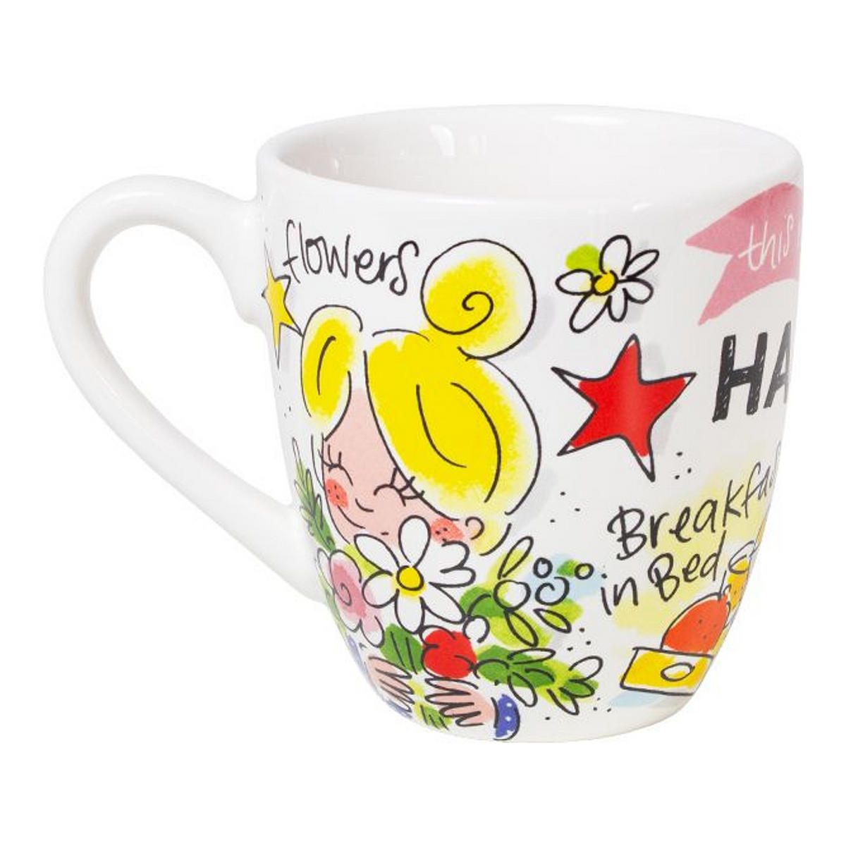 MINI-BECHER Fröhliches Paris in Bunt - 200 ml - Multicolor, Keramik (0.2L) - Blond Amsterdam