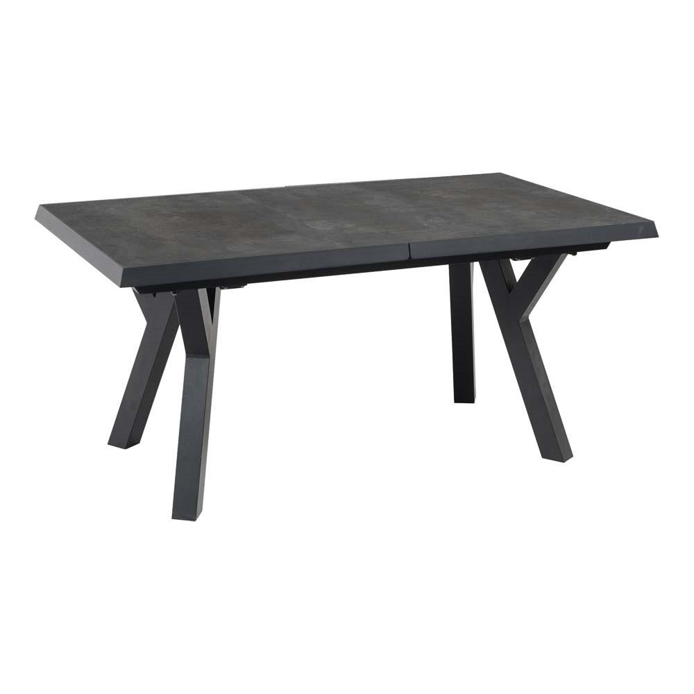 GARTENTISCH Murcia - Grau - 163/203/93/74 cm - Grau, Metall (163/93/74cm) - Lesli Living