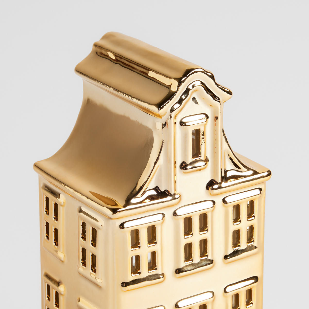 LEDFIGUR Tarak, Gold, 20 x 7 x 8.5 cm, Dekorative Weihnachtsdeko - Goldfarben, Keramik (7/20/8.5cm) - home&you