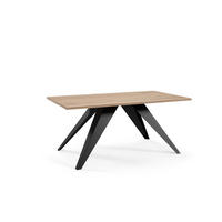 COUCHTISCH VARIA - Trüffeleichefarben/Schwarz, Holzwerkstoff (60/120/48cm) - Meblini