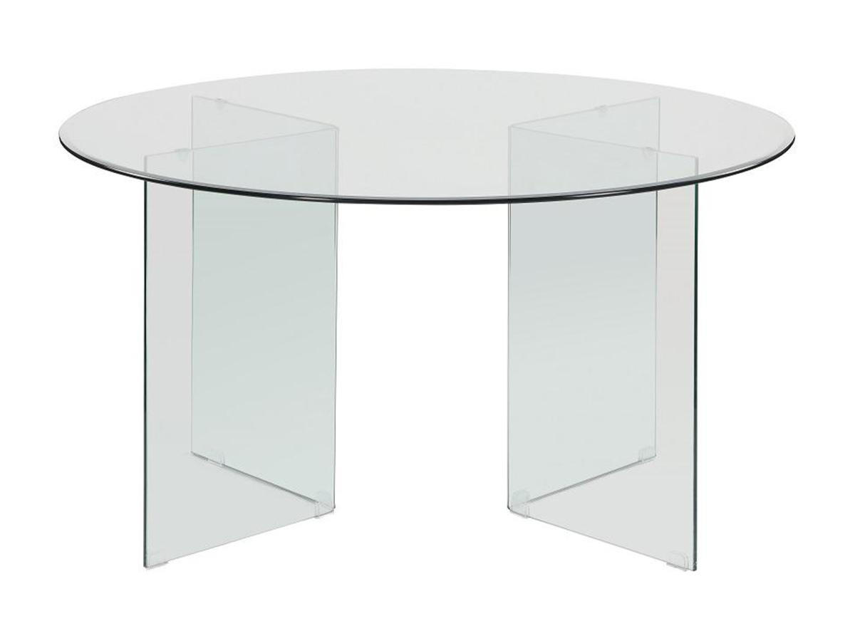 ESSTISCH Glastisch - 6 Personen - Sicherheitsglas - ADAMO - Transparent, Glas (137/137/77cm) - Vente-Unique