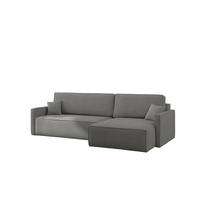 ECKSOFA Louis Scala - Grau, Holzwerkstoff/Textil (250/142cm) - Fun Möbel