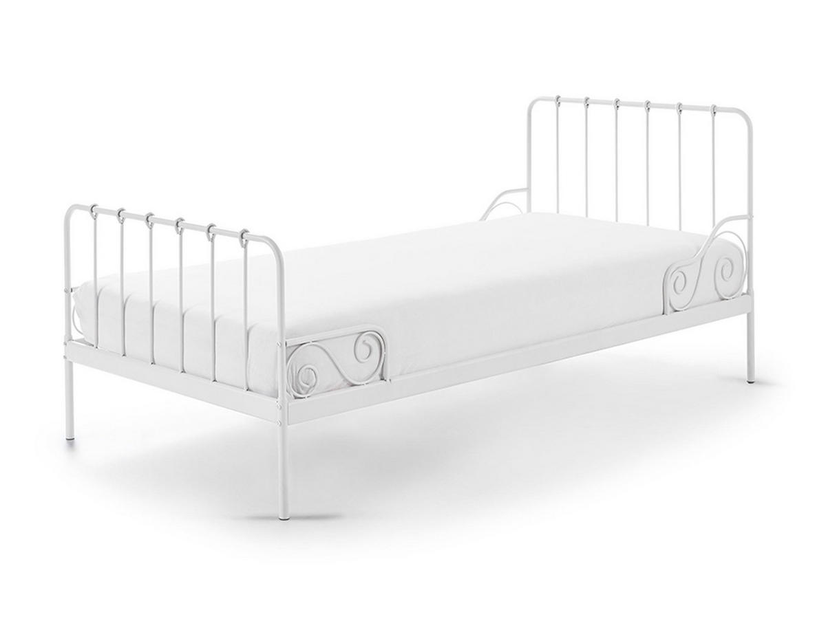 METALLBETT Kamenka 205x90x95 aus Metall in Weiß - Weiß, Metall (90/200cm) - 58aufmkessel