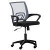 DREHSTUHL Microfaser grau - Schwarz/Grau, Kunststoff/Textil (62/84/50cm) - CLP