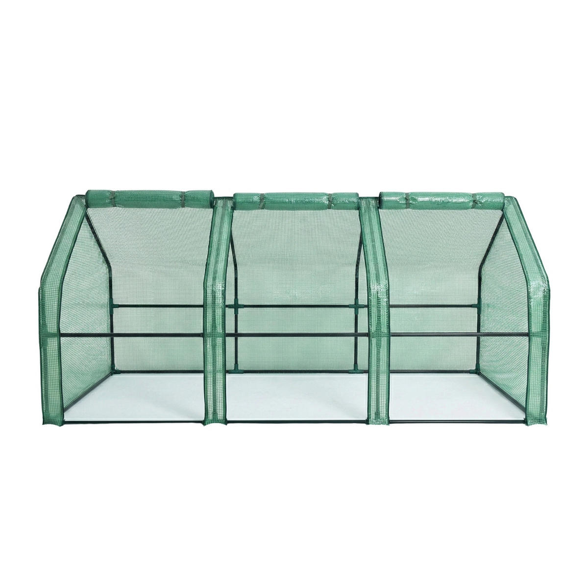 FOLIENGEWÄCHSHAUS 270 x 90 x 90 cm - Grün, Kunststoff (90/90/270cm) - EDENIA
