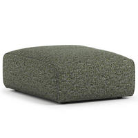 POLSTERHOCKER - Schwarz/Grün, Kunststoff/Textil (81/38/100cm) - home24