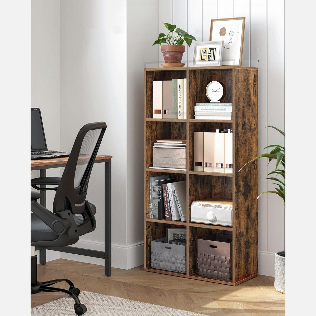 BÜCHERREGAL Abuja - Braun, Holzwerkstoff (65.5/129.5/30cm) - Hansiro