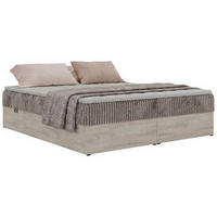 POSTEL BOXSPRING NORDIC ZERO 180/200 - Světle hnědá Manšestr - Topper Visco - H3 - černá/světle hnědá, textil/plast (180/200cm) - MKS