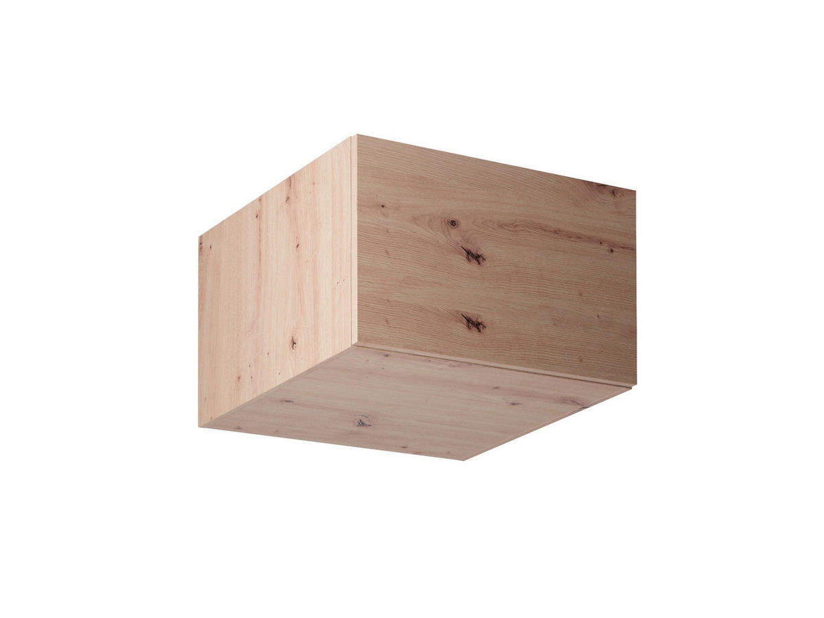 KÜCHENZEILE 240 - Langen KL2-M240 in Artisan Eiche - Schwarz/Eiche Artisan, Holz/Metall (240/212/58cm)