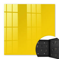 SCHLÜSSELBOX Schwarz 30x30 cm- Türöffnung nach rechts - Intensives Gelb - Gelb, Metall (30/30/5cm) - TULUP