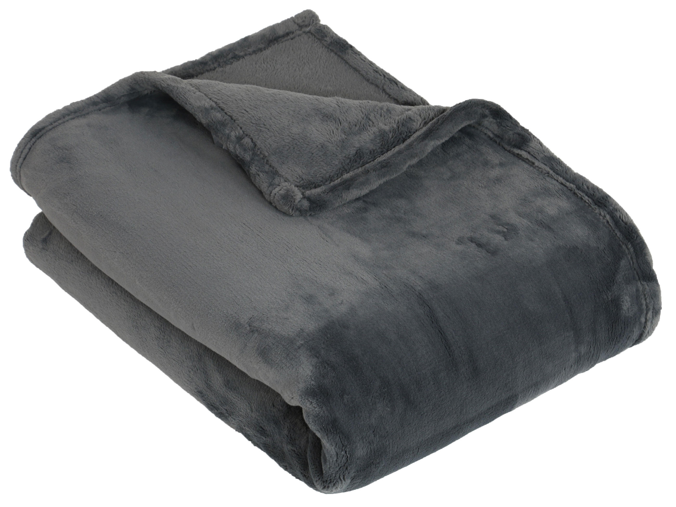 KUSCHELDECKE, 150x200 cm, 100% Polyester, Grau - Anthrazit, Textil (150/200cm) - Zollner