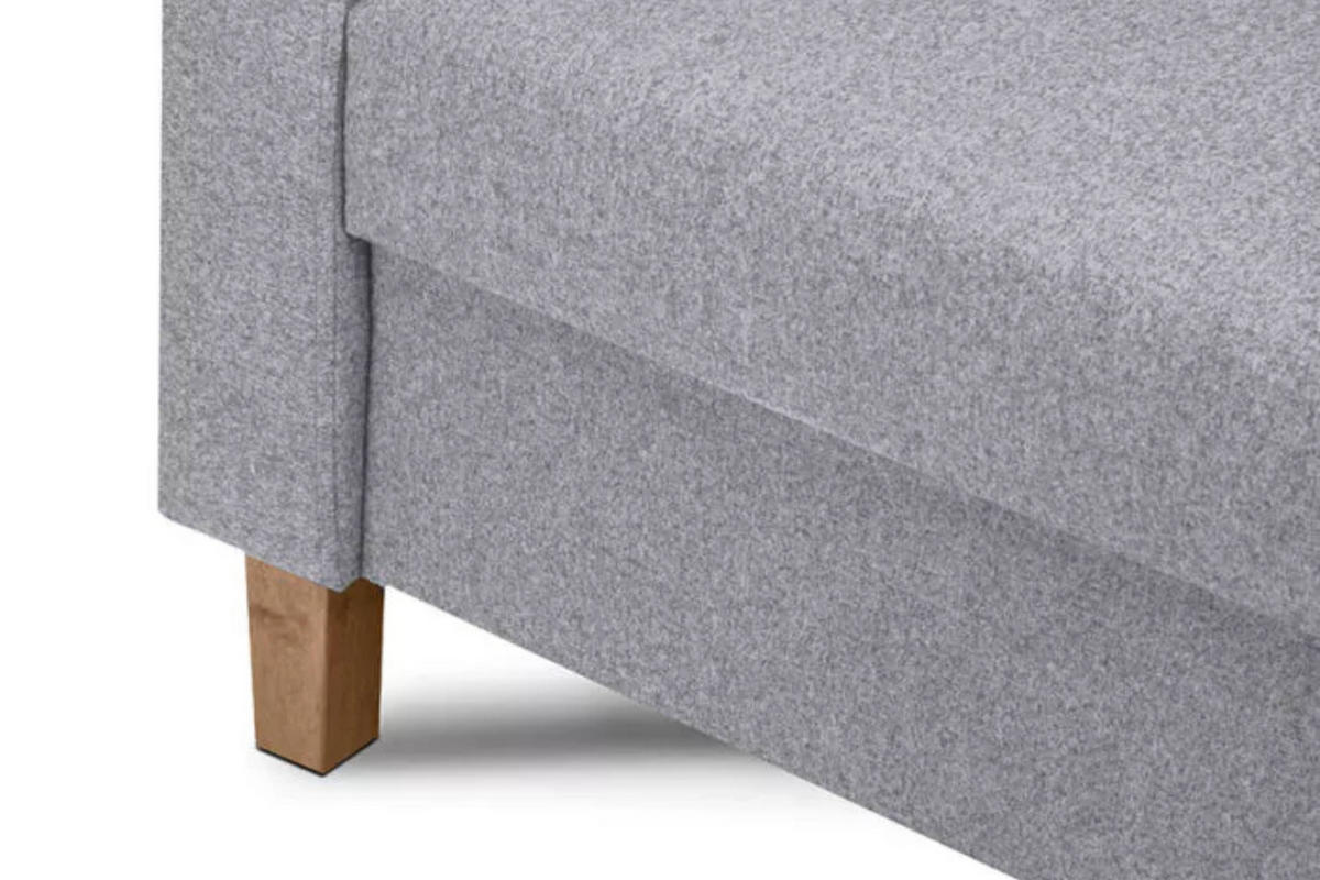 SESSEL ERISO mit Armlehnen und angenehmer Stoff zum Anfassen, Strukturstoff, hellgrau - Hellgrau/Braun, Textil (80/75/75cm) - KONSIMO®