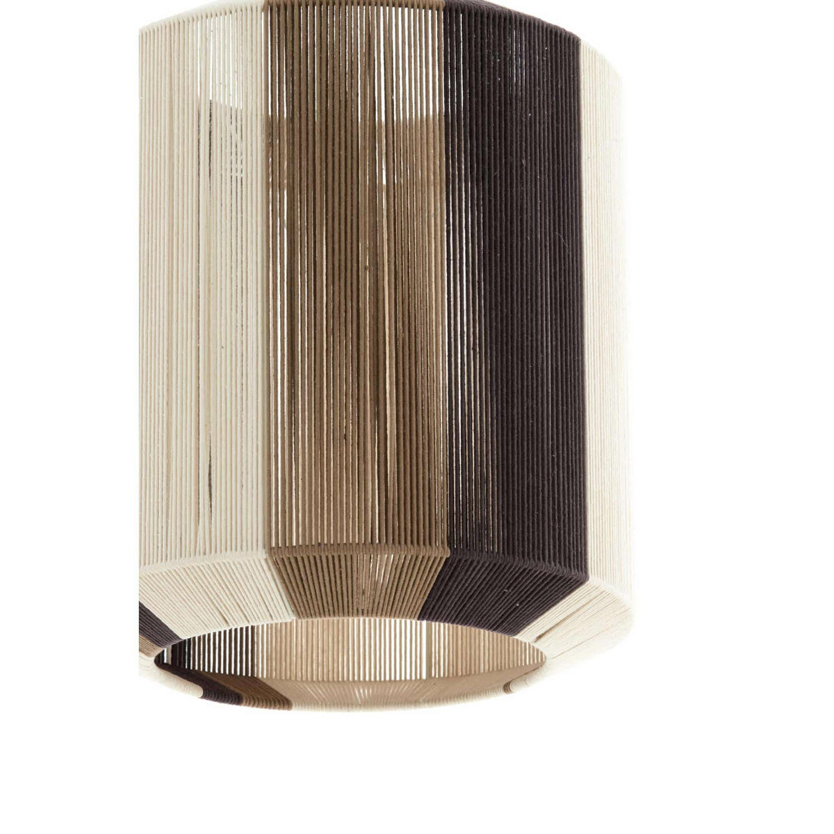 HÄNGELAMPE Kozana Weiß 48/48/55 cm - Weiß, Textil (48/48/55cm) - Light & Living