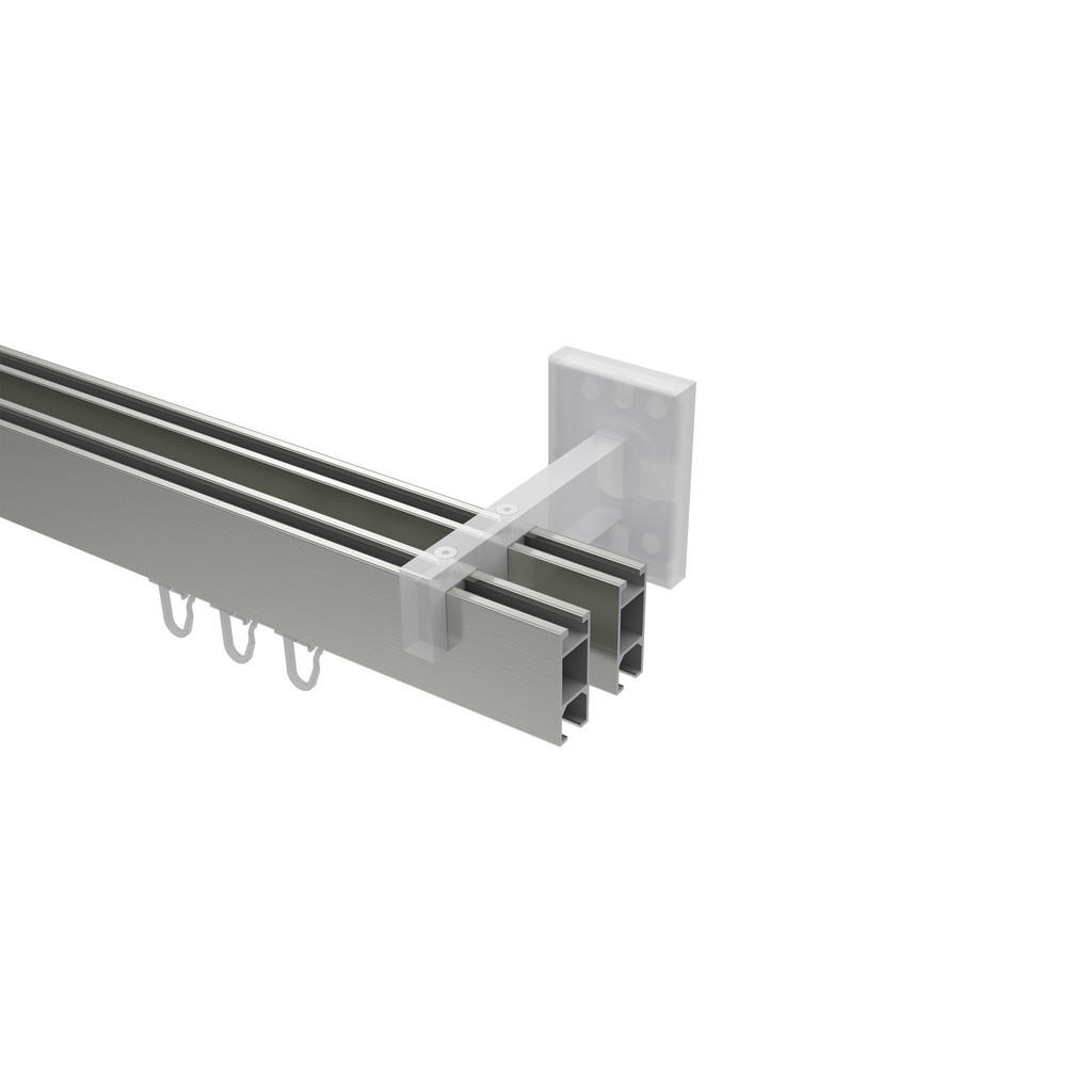 Thumbnail - Interdeco Innenlauf-Gardinenstangen-Set, Edelstahl, Metall, 300 cm, Wohntextilien, Gardinen & Vorhänge, Gardinen-Stangen