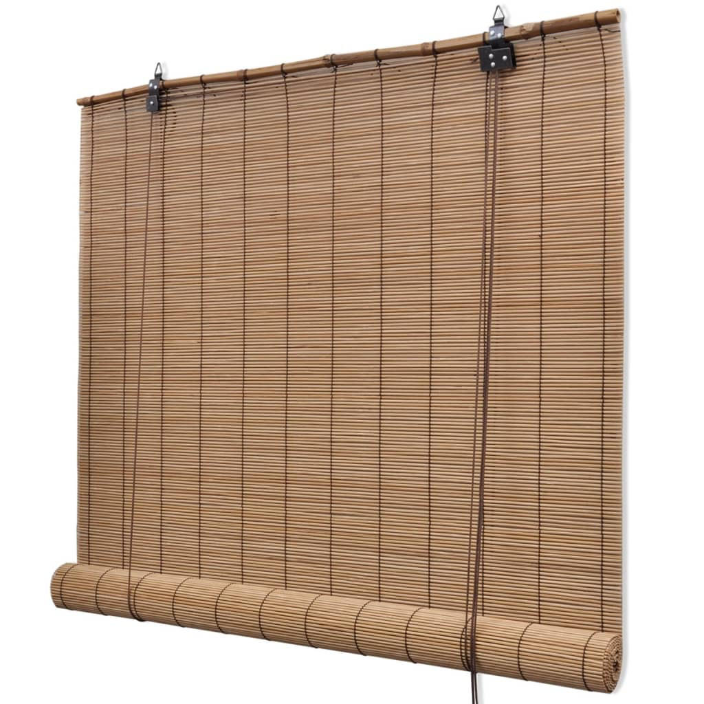 vidaXL Bambusrollo Braun 100x160 cm