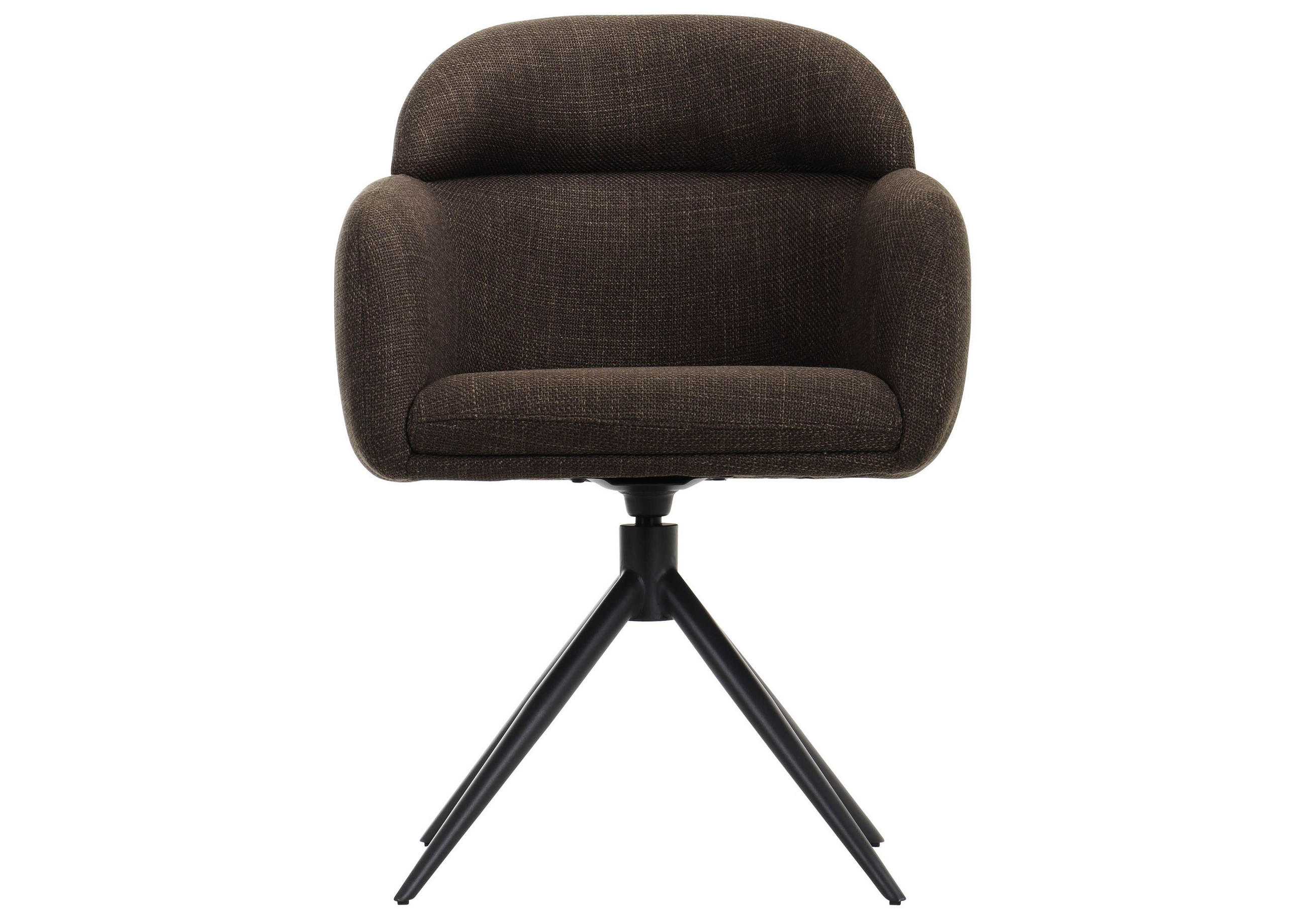 STUHL 100% Polyester 63 x 64 x 87 cm dunkelbraun POLSTERSTÜHLE #02 - Dunkelbraun, Kunststoff (63/87/64cm) - Massivmoebel24