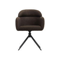 STUHL 100% Polyester 63 x 64 x 87 cm dunkelbraun POLSTERSTÜHLE #02 - Dunkelbraun, Kunststoff (63/87/64cm) - Massivmoebel24