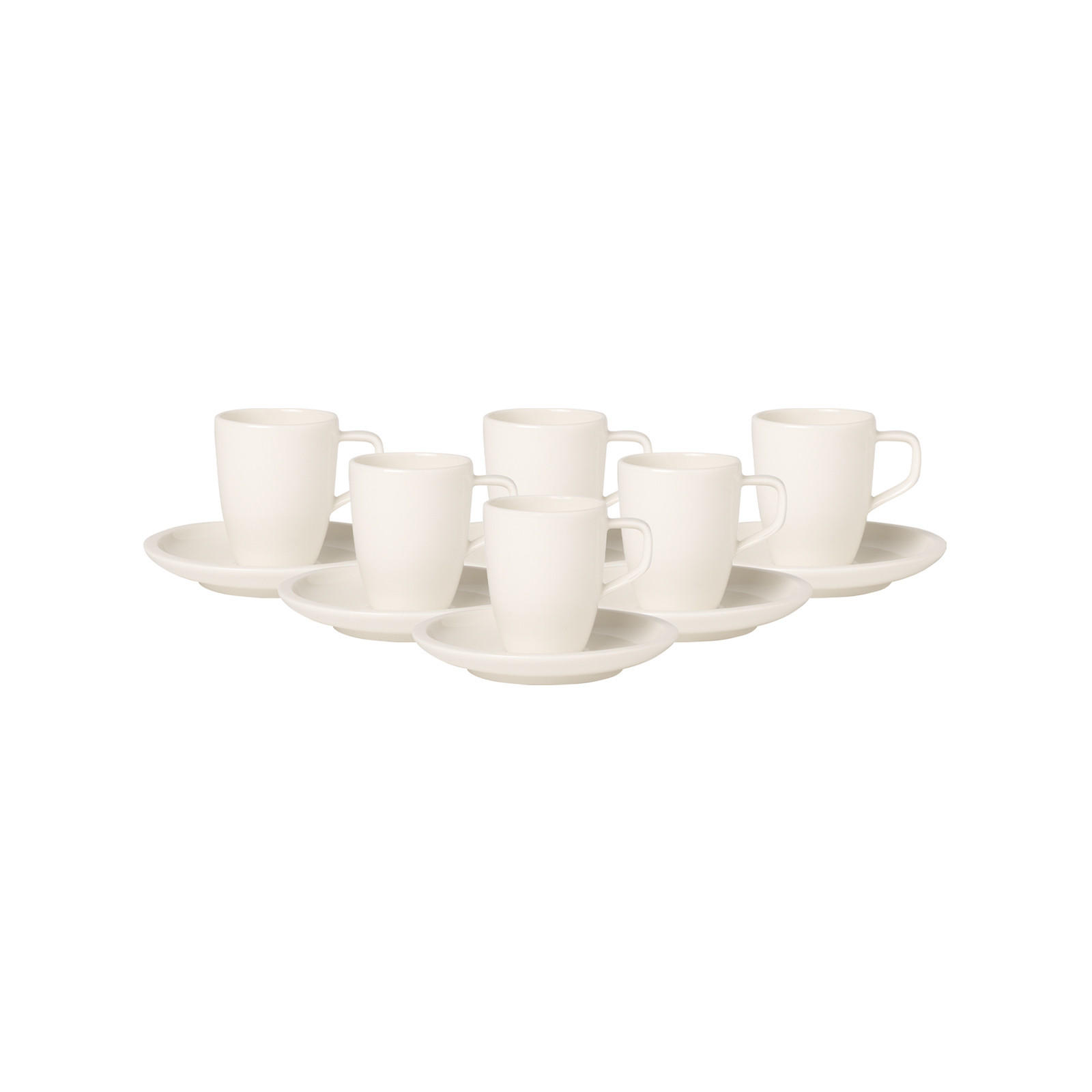 ESPRESSOTASSEN MIT UNTERTASSEN Artesano Original weiß 100 ml 6er Set - Weiß, Keramik (12/8/12cm) - Villeroy & Boch