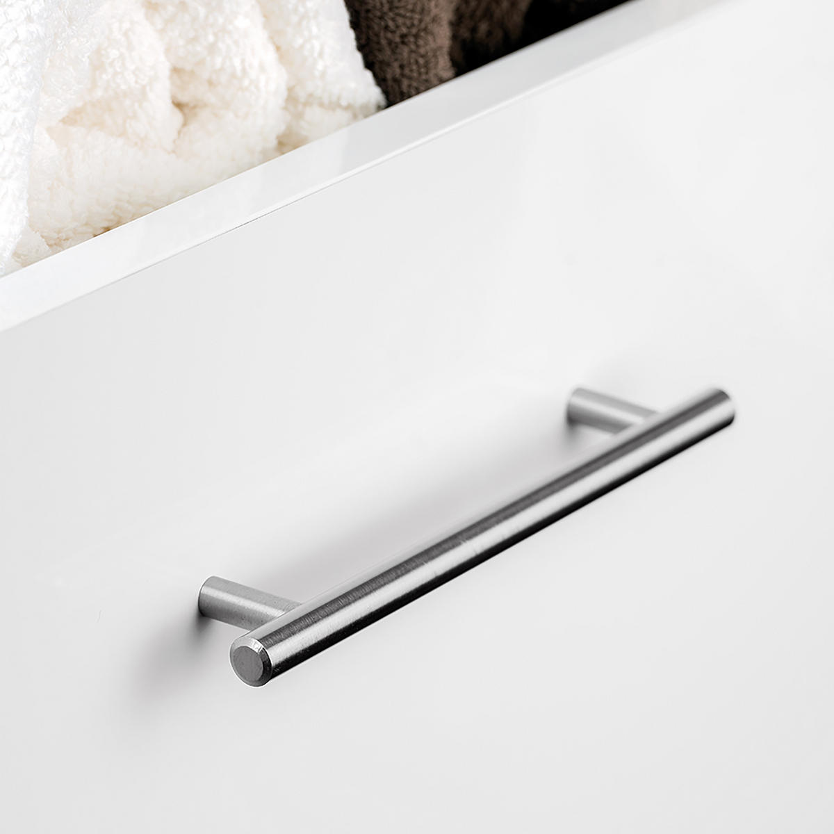 MÖBELGRIFFE Orlando, L274mm, 224mm Achsenabstand, Stahl, Nickel satiniert 10er-set - Silberfarben, Metall (14/5/30cm) - EMUCA
