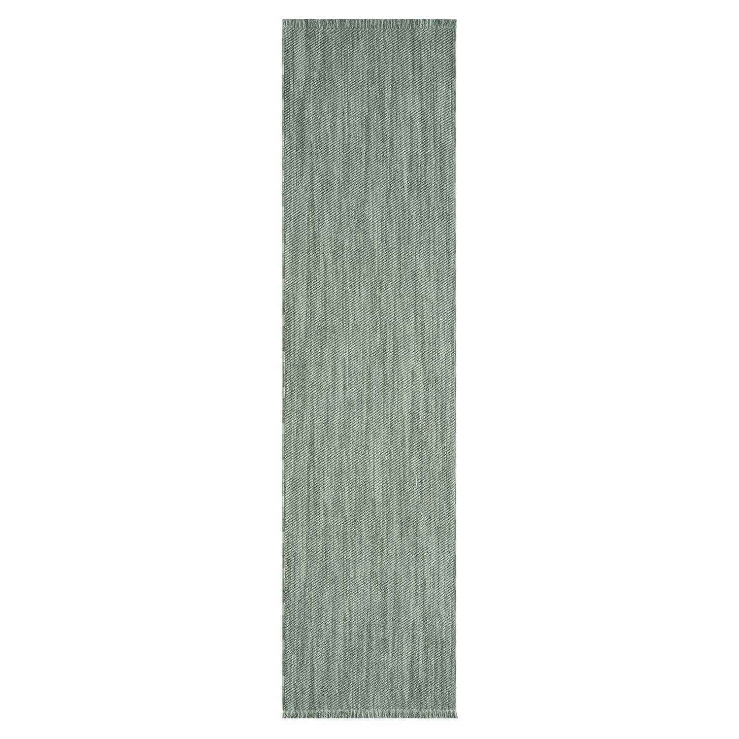 KURZFLOR-TEPPICH Lindo 8843 Grün 80x300 cm - Grün, Textil (80/300cm) - carpet city