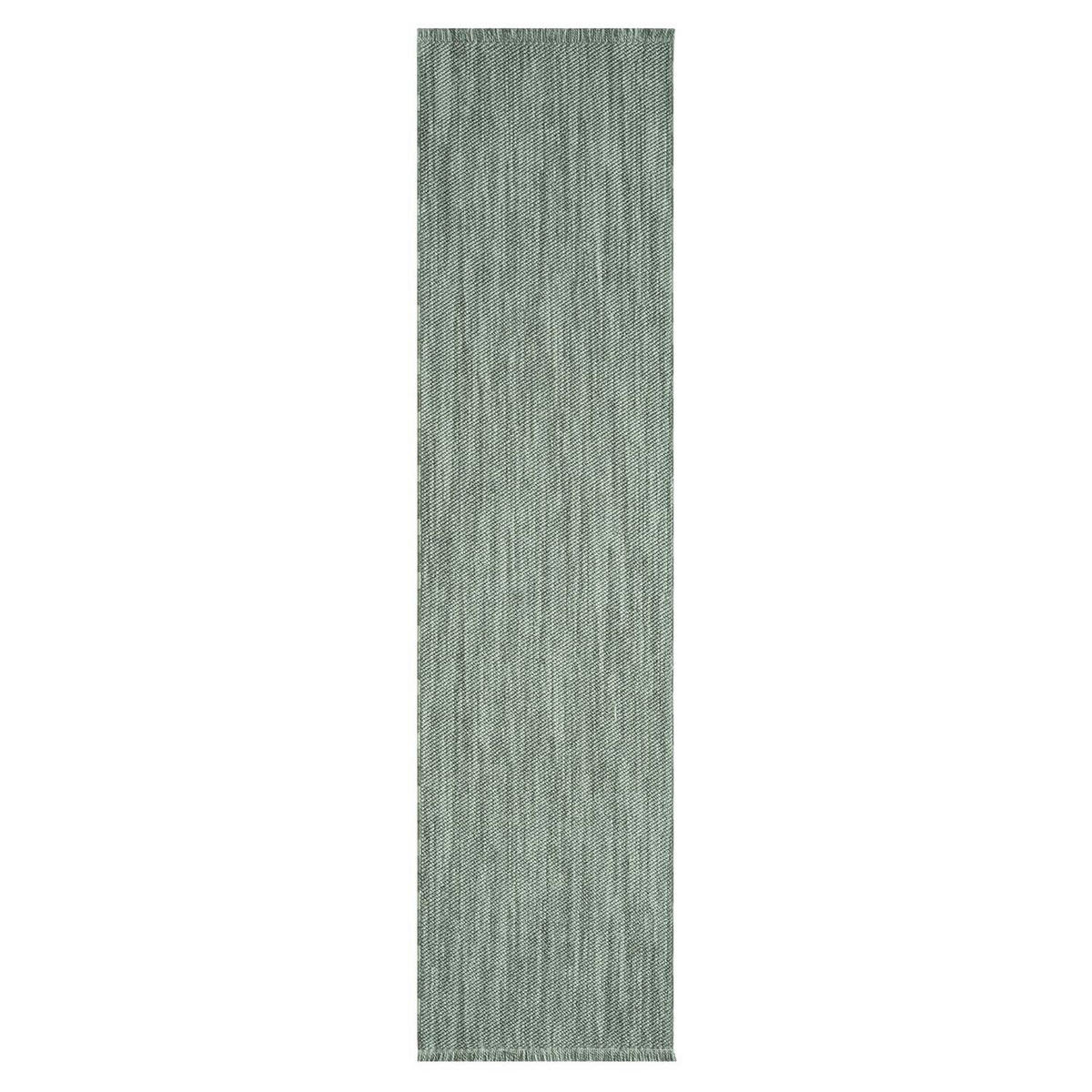 KURZFLOR-TEPPICH Lindo 8843 Grün 80x300 cm - Grün, Textil (80/300cm) - carpet city