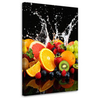 LEINWANDBILD Exotische Früchte Natur 40x60cm - Multicolor, Textil (40/60cm) - Feeby