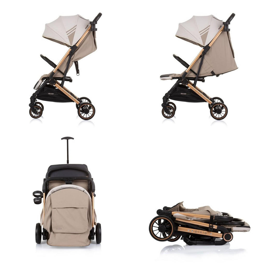 Thumbnail - Chipolino Buggy, Beige, Metall, 53x104x78 cm, kinder, unisex, Baby on Tour, Kinderwagen, Buggys