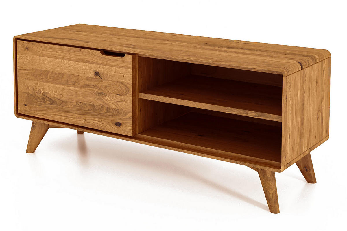 GREG HIFI-SCHRANK Wildeiche - Wildeiche, Holz (120/48/40cm) - byoak