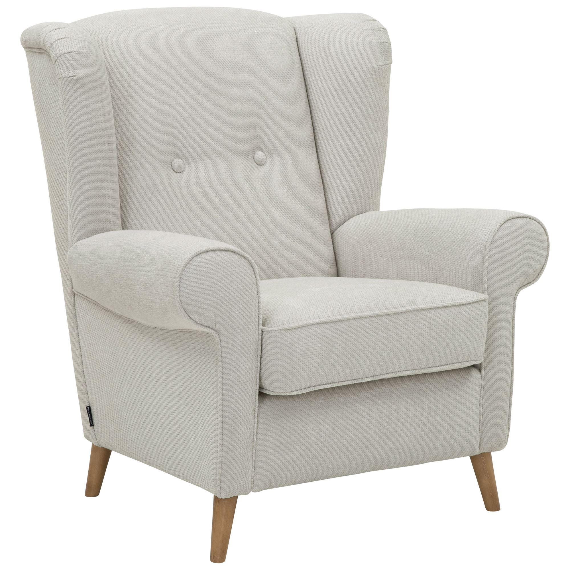 OHRENSESSEL Katrusha Flachgewebe silber - Silberfarben, Kunststoff (88/99/94cm) - 58aufmkessel