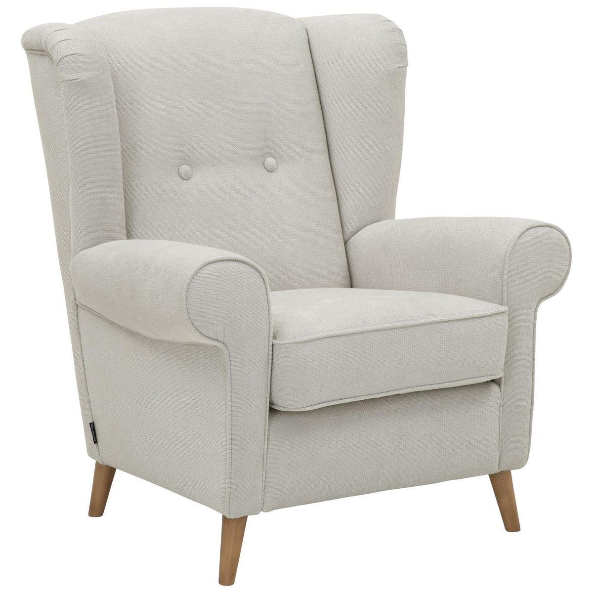 OHRENSESSEL Katrusha Flachgewebe silber - Silberfarben, Kunststoff (88/99/94cm) - 58aufmkessel