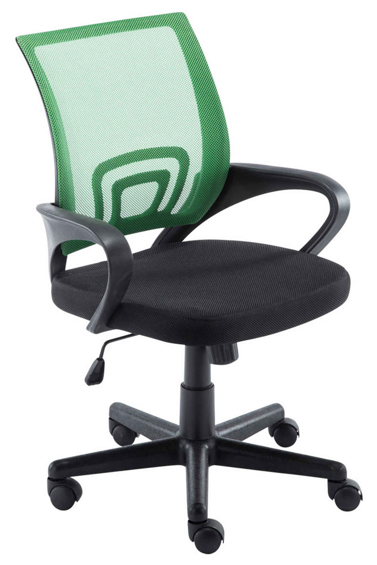 BÜROSTUHL Genf mit Netzbezug, Grün - Grün, Kunststoff/Textil (56/100/54cm) - TPFLiving