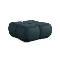 POUF Kunstleder Blau - Blau/Petrol, Leder/Kunststoff (95/41/95cm) - Makamii