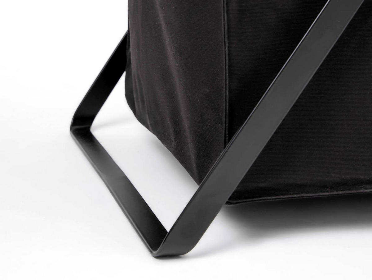 WÄSCHESAMMLER Tower schwarz 37/49/64 cm - Schwarz, Metall (49/64/37cm) - Yamazaki