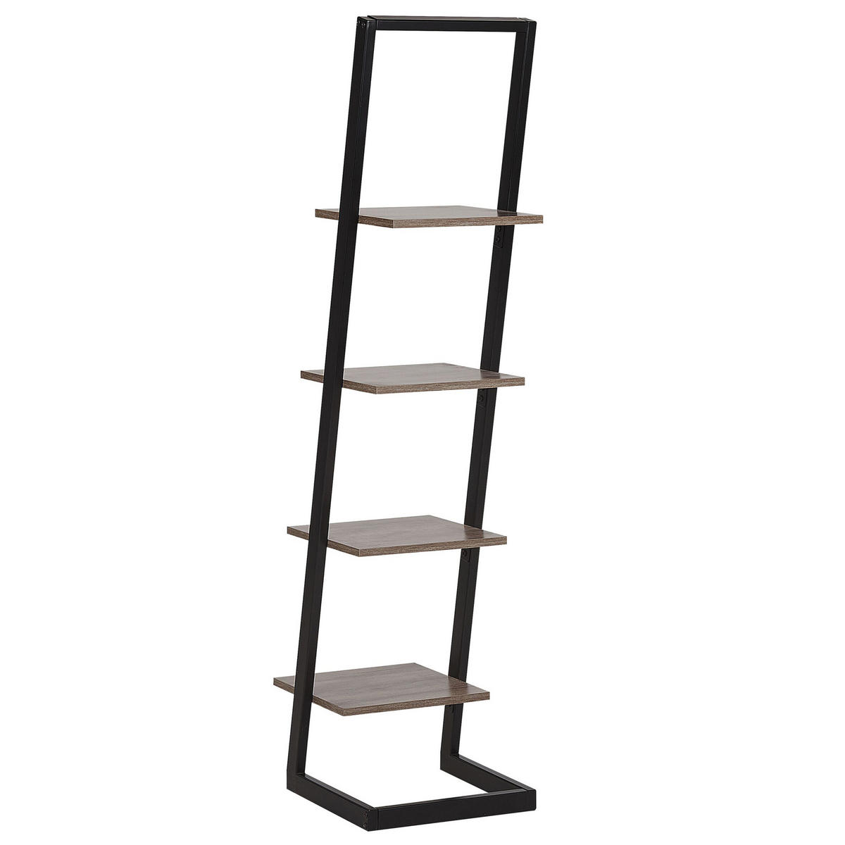 REGAL mit 4 Ebenen 143 cm Schwarz Joplin - Schwarz, Holzwerkstoff (35/143/33cm) - Beliani