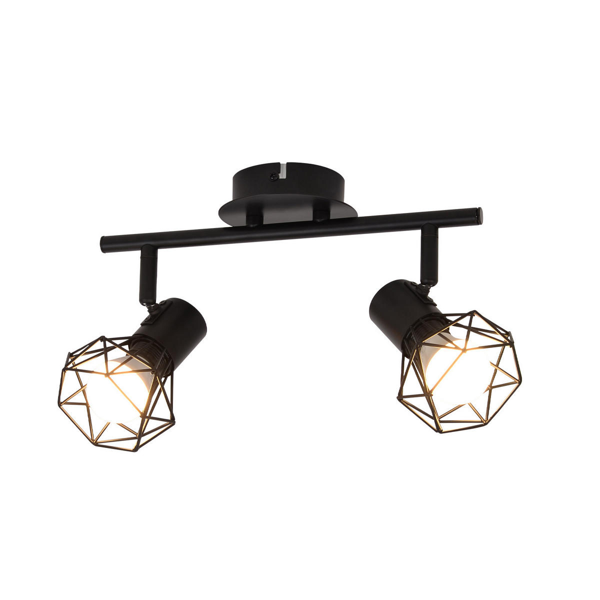 DECKENSTRAHLER Stralina 10/20/28 cm - Schwarz, Metall (28/10/20cm) - ZMH