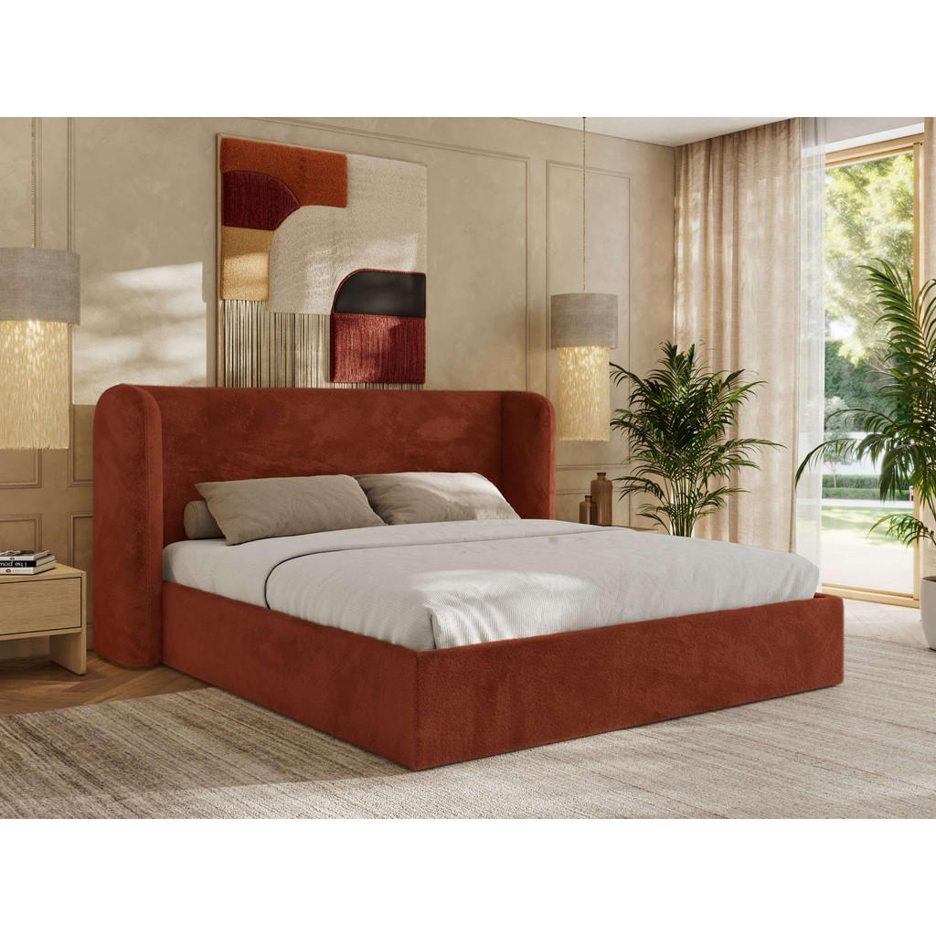 Thumbnail - MKS Polsterbett, Orange, Textil, H3 + H4, 7-Zonen, Rechteckig, 140x200 cm, Oeko-Tex®, Schlafzimmer, Betten, Polsterbette...