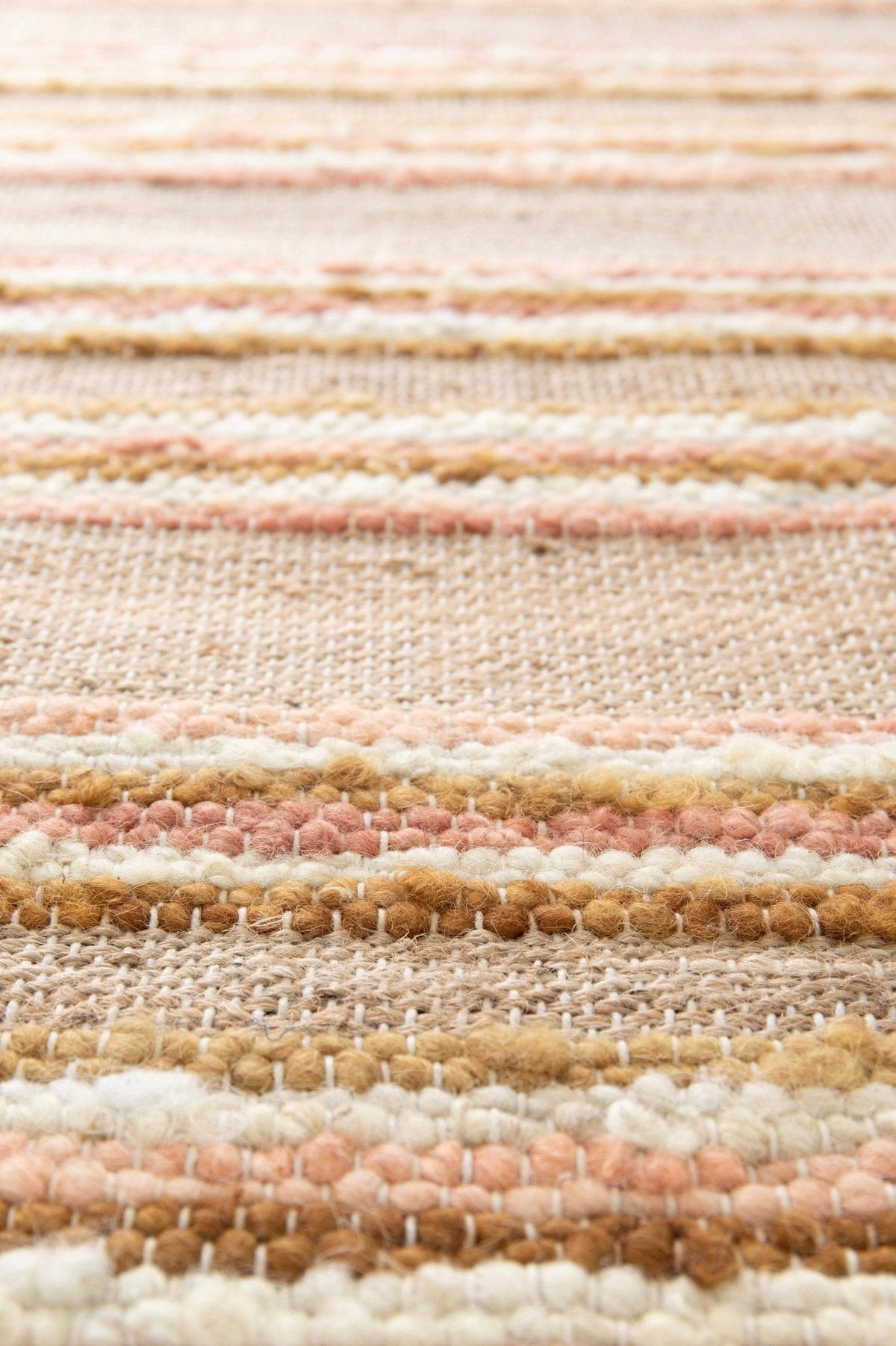 TEPPICH handgefertigt Naturmaterialien rosa - Pink, Textil (160/230cm) - AFK Living