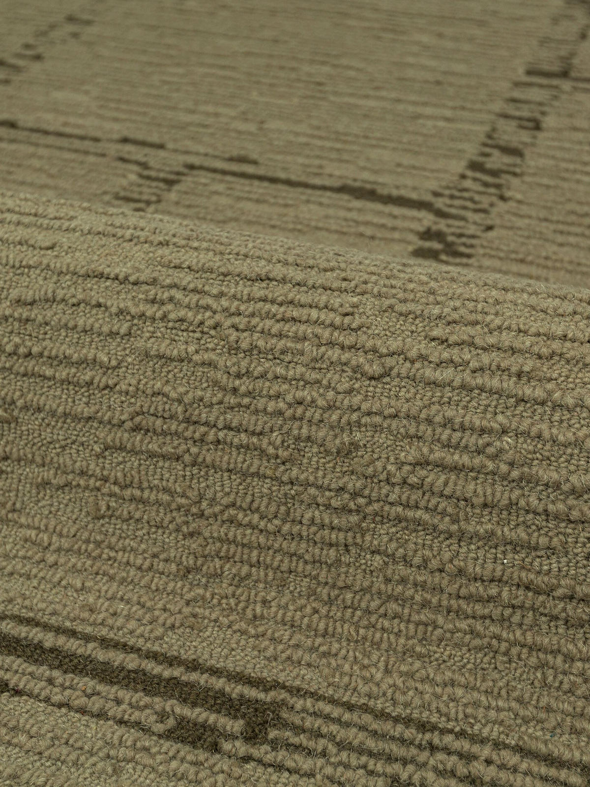 TEPPICH aus Wolle, handgetuftet, GANNEL, in Salbeigrün, Blockdesign, 200 x 290 cm - Grün, Textil (200/290cm) - KADIMA DESIGN