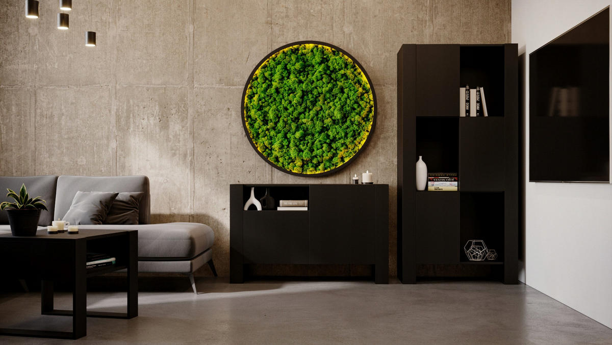 KOMMODE Karo 120/75/43.6 - Schwarz, Holzwerkstoff (120/75/43.6cm) - RAUMHIRSCH FURNITURE