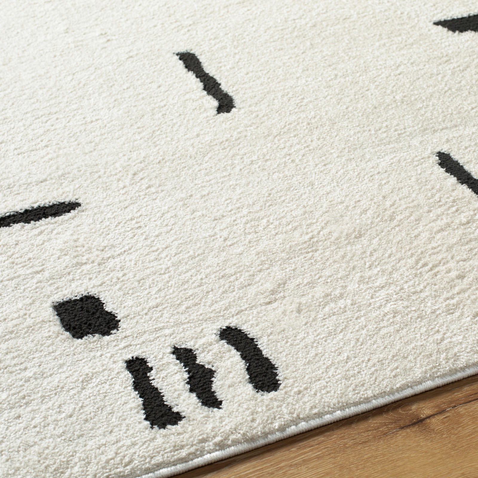KURZFLORTEPPICH 200/275 cm Weiß - Schwarz/Weiß, Naturmaterialien/Textil (200/275cm) - LIVABLISS