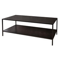 COUCHTISCH SLIM LINE Esche rechteckig Schwarz 120cm - Schwarz, Holz/Metall (60/120/45cm) - riess-ambiente