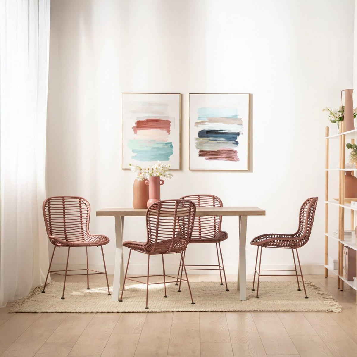 ESSTISCH Parks Weiß 135 cm x 75 cm - Weiß, Holzwerkstoff (80/135/75cm) - Klast Home