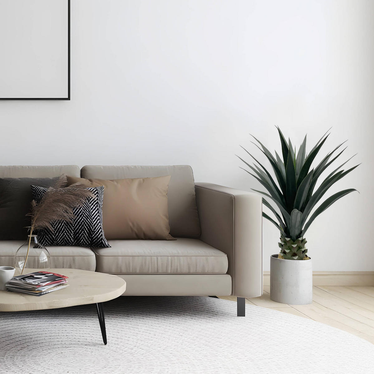 KUNSTPFLANZE Yucca 90 cm - Grün, Kunststoff (90cm)