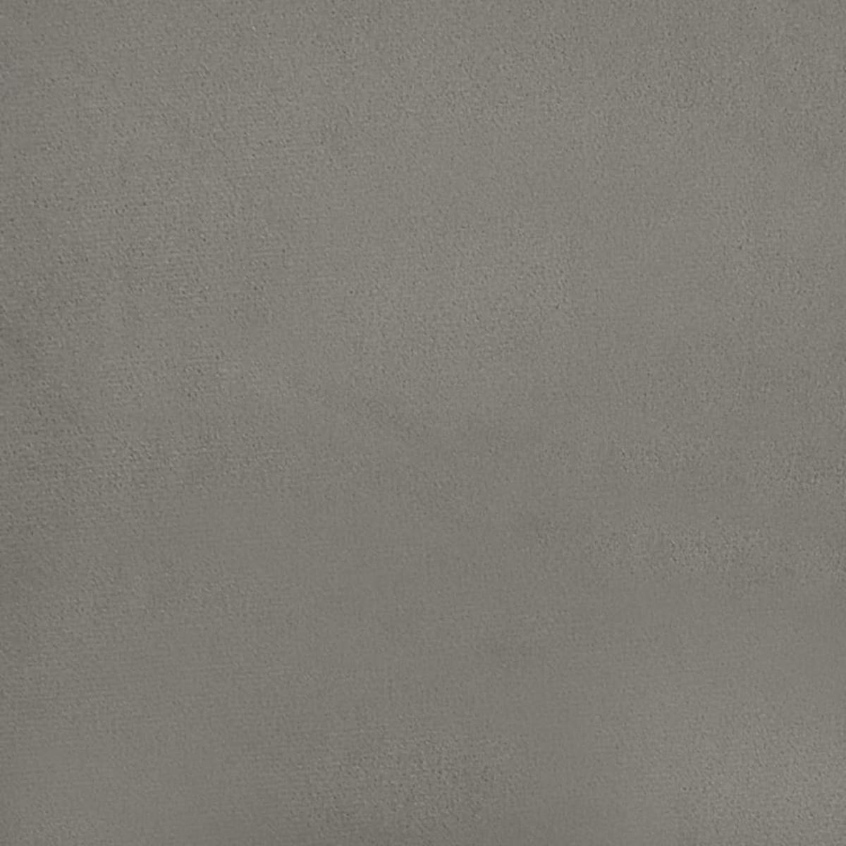 BETTGESTELL Ohne Matratze Hellgrau 100/200 Cm Samt - Grau, Textil (100/200cm) - vidaXL