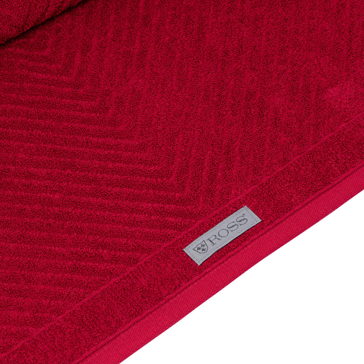 Thumbnail - Ross Frottierset, Rot, Textil, Rechteckig, 50x100 cm, Oeko-Tex® Standard 100, Badtextilien, Handtuch-Sets