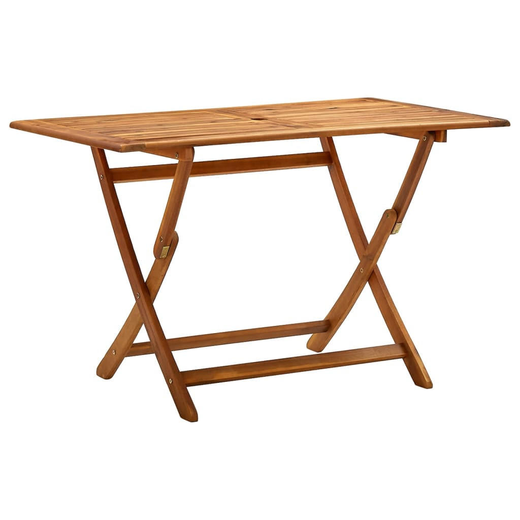 GARTENTISCH, klappbar, 120/70/75 cm, aus Massivholz Akazie, Braun - Braun, Holz (120/70/75cm) - vidaXL